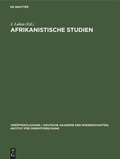 Cover: Afrikanistische Studien - De Gruyter
