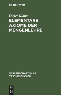 Abbildung von: Elementare Axiome Der Mengenlehre - Mercury Learning and Information
