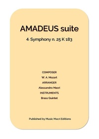 Abbildung von: AMADEUS suite - 4. Symphony n. 25 K 183 - Music Macrì Editions