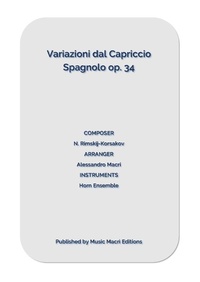 Abbildung von: Variazioni dal Capriccio Spagnolo op. 34 by N. Rimskij-Korsakov - Music Macrì Editions