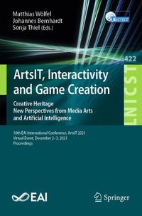 Enlarge image Cover: ArtsIT, Interactivity and Game Creation - Springer
