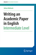 Cover: Writing an Academic Paper in English - Springer