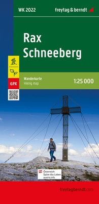Abbildung von: Rax - Schneeberg, Wanderkarte 1:25.000, freytag & berndt, WK 2022 - Freytag-Berndt und ARTARIA