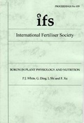 Cover: Boron and Plant Nutrition - International Fertiliser Society