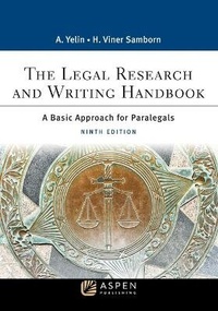 Abbildung von: Legal Research and Writing Handbook - Aspen Publishing