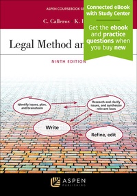 Enlarge image Cover: Legal Method and Writing - Aspen Publishing