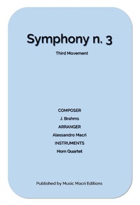 Abbildung von: Symphony N. 3 Third Movement by J. Brahms - Music Macrì Editions