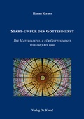 Cover: Start-up f&uuml;r den Gottesdienst - Kovac, Dr. Verlag