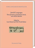 Cover: Jewish Languages - Harrassowitz Verlag