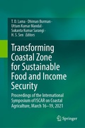 Cover: Transforming Coastal Zone for Sustainable Food and Income Security - Springer