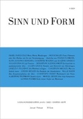 Cover: Sinn und Form 1/2022 - SINN und FORM