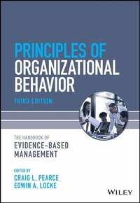 Enlarge image Cover: Principles of Organizational Behavior - Wiley-ISTE