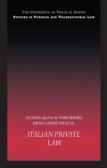 Cover: Italian Private Law - Routledge Cavendish