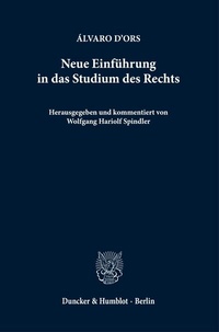 Abbildung von: Neue Einführung in das Studium des Rechts. - Duncker & Humblot