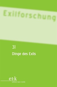 Enlarge image Cover: Dinge des Exils - De Gruyter