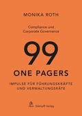 Cover: Compliance und Corporate Governance - 99 One Pagers - St&auml;mpfli Verlag