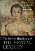 Cover: The Oxford Handbook of the Mental Lexicon - OUP eBook