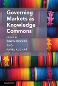 Cover: Governing Markets as Knowledge Commons - Cambridge University Press