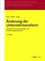 Cover: Änderung der Unternehmensform - NWB