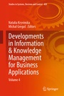 Cover: Developments in Information & Knowledge Management for Business Applications - Springer