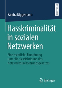 Abbildung von: Hasskriminalität in sozialen Netzwerken - Springer