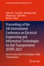Cover: Proceedings of the 5th International Conference on Electrical Engineering and Information Technologies for Rail Transportation (EITRT) 2021 - Springer
