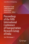 Cover: Proceedings of the Fifth International Conference of Transportation Research Group of India - Springer