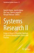 Cover: Systems Research II - Springer