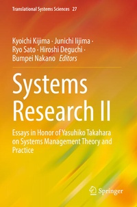 Enlarge image Cover: Systems Research II - Springer