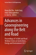 Cover: Advances in Geoengineering along the Belt and Road - Springer