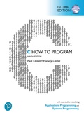 Cover: C How to Program: With Case Studies in Applications and SystemsProgramming, Global Edition - Pearson Education Limited