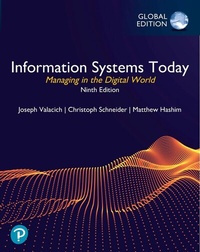 Abbildung von: Information Systems Today: Managing in the Digital World, Global Edition - Pearson Education Limited