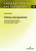 Cover: Testing Lexicogrammar - Peter Lang Verlag