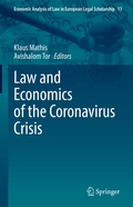 Cover: Law and Economics of the Coronavirus Crisis - Springer