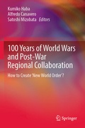 Cover: 100 Years of World Wars and Post-War Regional Collaboration - Springer