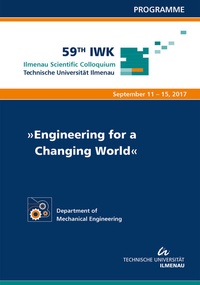 Enlarge image Cover: Engineering for a Changing World - TU Ilmenau Universitätsbibliothek
