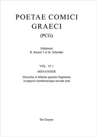 Abbildung von: Menander - De Gruyter
