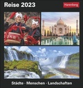 Cover: Reise Tagesabrei&szlig;kalender 2023. Kalender f&uuml;r jeden Tag mit faszinierenden Bildern fremder Kulturen, r&auml;tselhafter Br&auml;uche und beeindruckender Orte aller Welt. Tischkalender 2023. - Harenberg