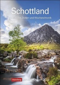 Cover: Schottland Wochenplaner 2023. Sch&ouml;n und praktisch: Terminkalender mit tollen Fotos von Schottland, Wochenkalendarium und Zitaten. Dekorativer Kalender f&uuml;r Organisatorisches. - Harenberg