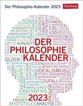 Cover: Der Philosophie-Kalender Tagesabrei&szlig;kalender 2023. Interessanter Tischkalender mit t&auml;glichem Wissen. Tageskalender mit spannenden Denkans&auml;tzen. Kalender 2023 zum Aufstellen. - Harenberg