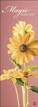 Cover: Magic Flowers Vertical Kalender 2023. Langer Wandkalender mit farbenpr&auml;chtigen Blumen-Fotos. Dekorativer XXL Kalender vertikal mit beeindruckenden Bl&uuml;ten. 25x69 cm - Heye