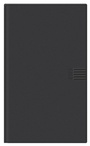 Bild: Leporello Kalender 2023. Schwarzer Terminkalender 2023. Buch-Kalender mit hochwertiger Kunststoffhülle. Viersprachiger Taschenkalender zum Planen von Terminen. Mit Adressbuch - Heye