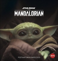 Bild vergrößern Bild: The Mandalorian The Child Postkartenkalender 2023. Jeden Monat eine coole Postkarte mit Grogu in einem kleinen Kalender zum Aufhängen oder Aufstellen. - Heye
