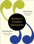 Cover: Bartlett's Familiar Quotations (19th Edition) - Little, Brown & Company