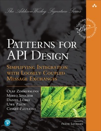 Enlarge image Cover: Patterns for API Design: Simplifying Integration with Loosely Coupled Message Exchanges - Addison Wesley
