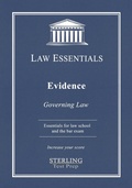Cover: Evidence, Law Essentials - Sterling Education