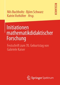 Abbildung von: Initiationen mathematikdidaktischer Forschung - Springer Spektrum