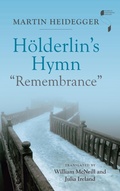 Cover: H&ouml;lderlin's Hymn "Remembrance" - Indiana University Press