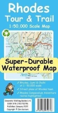 Abbildung von: Rhodes Tour and Trail Map - Discovery Walking Guides Ltd