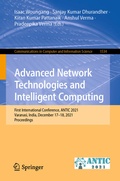 Cover: Advanced Network Technologies and Intelligent Computing - Springer